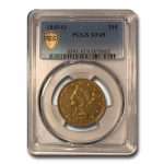 1845-O $10 Liberty Gold Eagle XF-45 PCGS
