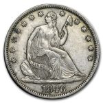 1846 Liberty Seated Half Dollar XF (Tall Date)
