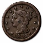 1847 Large Cent VG