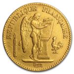 1848-1849 France Gold 20 Francs Lucky Angel AU