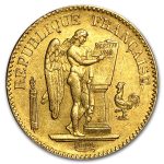 1848-1849 France Gold 20 Francs Lucky Angel BU