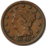 1848 Large Cent Fine