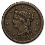 1848 Large Cent VF