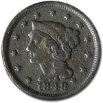 1848 Large Cent VG