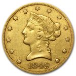 1849 $10 Liberty Gold Eagle VF