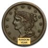 1849-1857 Braided Hair Half Cent AU