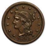 1849 Large Cent AU