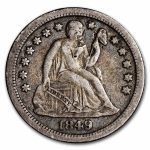 1849-O Liberty Seated Dime XF