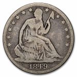 1849-O Liberty Seated Half Dollar VG