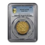 1850 $10 Liberty Gold Eagle AU-55 PCGS (Small Date)