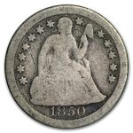 1850-O Liberty Seated Dime Good