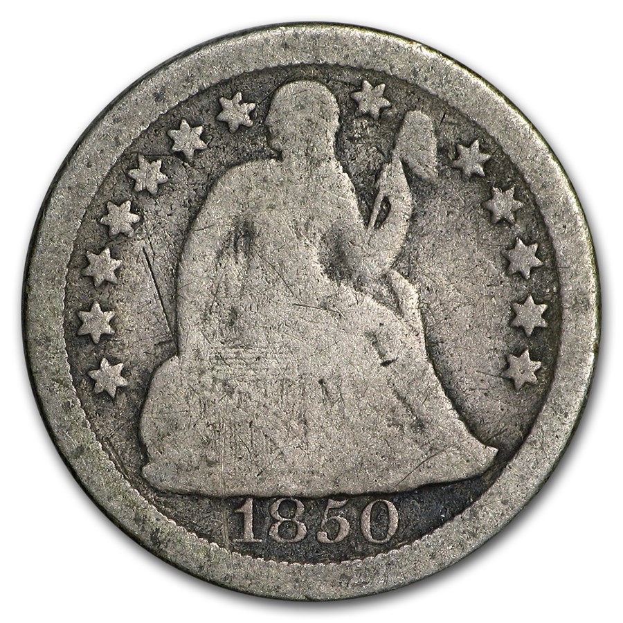 1850-O Liberty Seated Dime Good