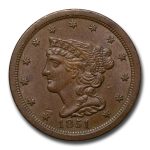 1851 Half Cent BU (Brown)
