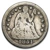 1851 Liberty Seated Dime Good