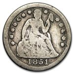 1851 Liberty Seated Dime Good