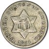 1851 Three Cent Silver VG