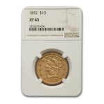 1852 $10 Liberty Gold Eagle XF-45 NGC