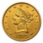 1852 $10 Liberty Gold Eagle XF