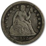 1852 Liberty Seated Dime Fine