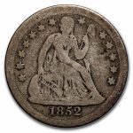 1852 Liberty Seated Dime VG