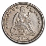 1852 Liberty Seated Half Dime AU