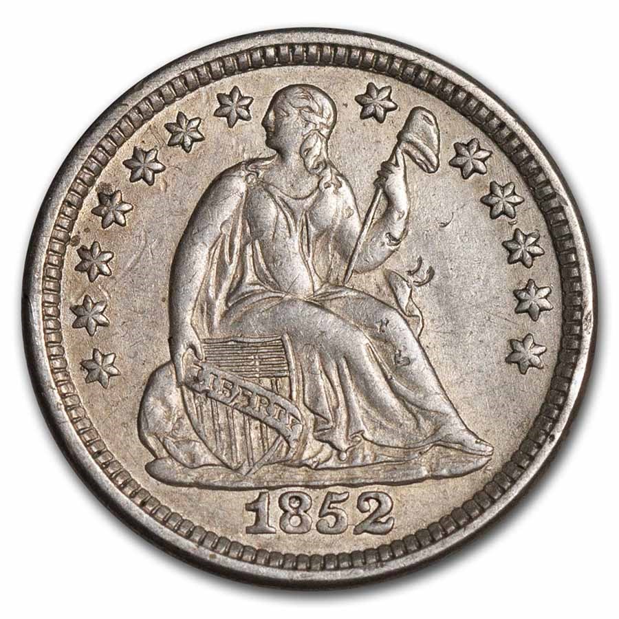 1852 Liberty Seated Half Dime AU