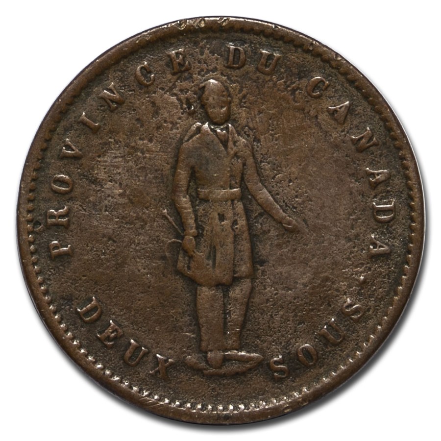 1852 Lower Canada Penny Bank Token VF (Quebec Bank)