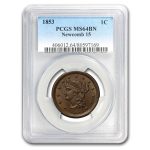 1853 Large Cent MS-64 PCGS (Brown)