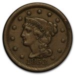 1853 Large Cent VF