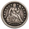 1853 Liberty Seated Dime w/Arrows Fine