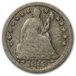 1853 Liberty Seated Half Dime w/Arrows VG