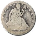 1853 Liberty Seated Half Dollar w/Arrows & Rays AG
