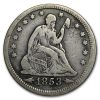 1853 Liberty Seated Quarter w/Arrows & Rays Fine
