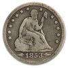 1853 Liberty Seated Quarter w/Arrows & Rays VG