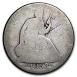 1853-O Liberty Seated Half Dollar w/Arrows & Rays AG