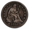 1853-O Liberty Seated Quarter w/Arrows & Rays VG