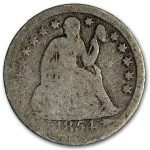 1854 Liberty Seated Dime w/ Arrows Good