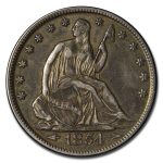 1854 Liberty Seated Half Dollar w/Arrows XF