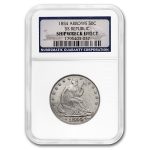 1854 Liberty Seated Half w/Arrows SS-Republic Shipwreck NGC