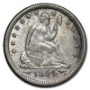 1854 Liberty Seated Quarter AU w/Arrows