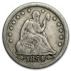 1854 Liberty Seated Quarter Fine w/Arrows