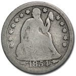 1854-O Liberty Seated Dime w/Arrows Good