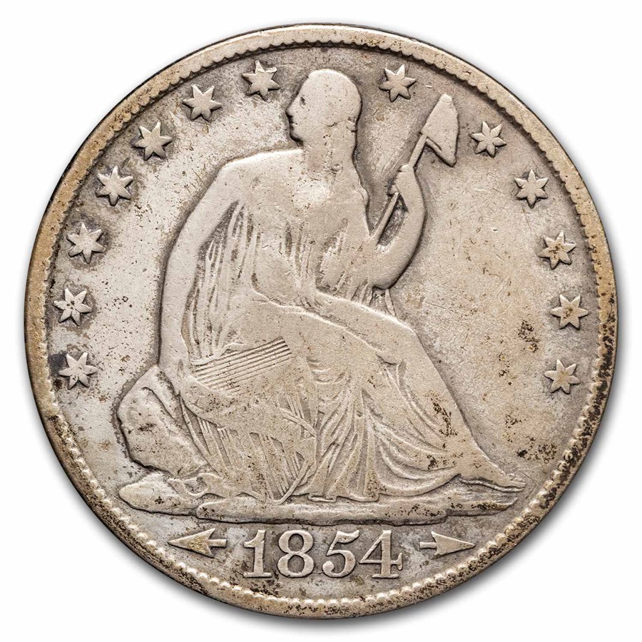 1854-O Liberty Seated Half Dollar VG