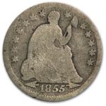 1855 Liberty Seated Half Dime Good