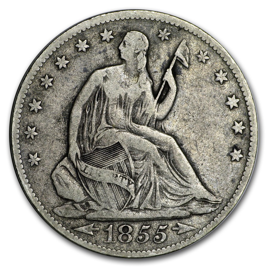 1855-O Liberty Seated Half Dollar w/Arrows VF