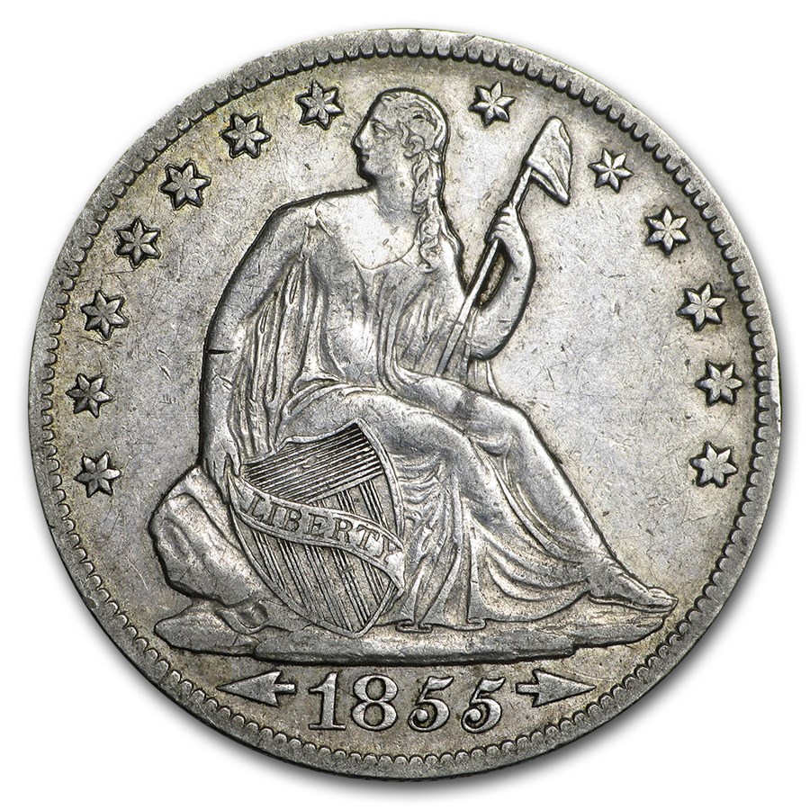 1855-O Liberty Seated Half Dollar w/Arrows XF
