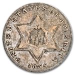 1855 Three Cent Silver VF