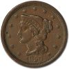 1856 Large Cent Slanted 5 XF