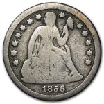 1856 Liberty Seated Dime Small Date VG