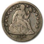 1856-O Liberty Seated Dime Fine